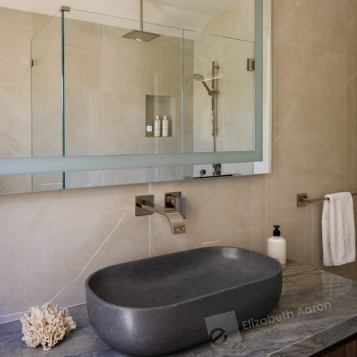 Coastal modern bathroom redesign