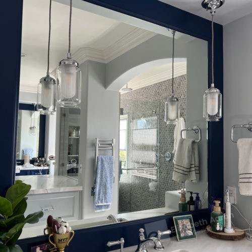 In the navy - luxury bathroom redesign
