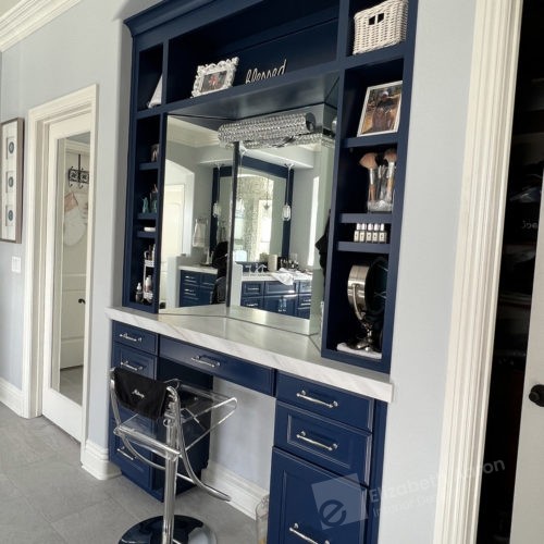 In the navy - luxury bathroom redesign