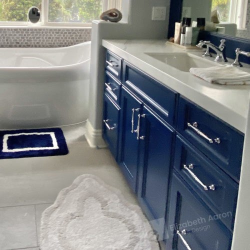 In the navy - luxury bathroom redesign