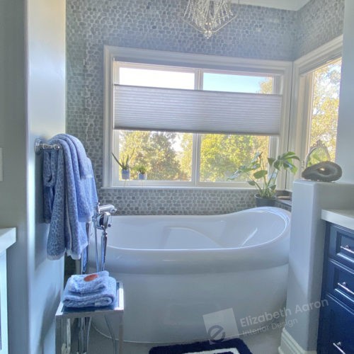 In the navy - luxury bathroom redesign