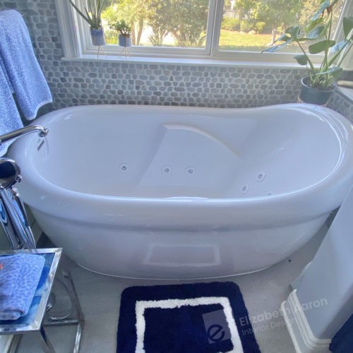 In the navy - luxury bathroom redesign