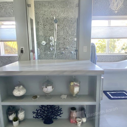 In the navy - luxury bathroom redesign
