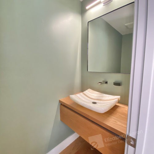Coastal modern bathroom redesign
